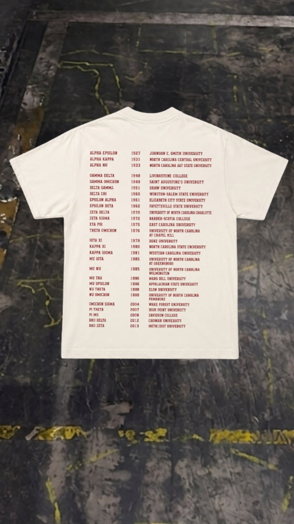 NORTH CAROLINA NUPES TEE